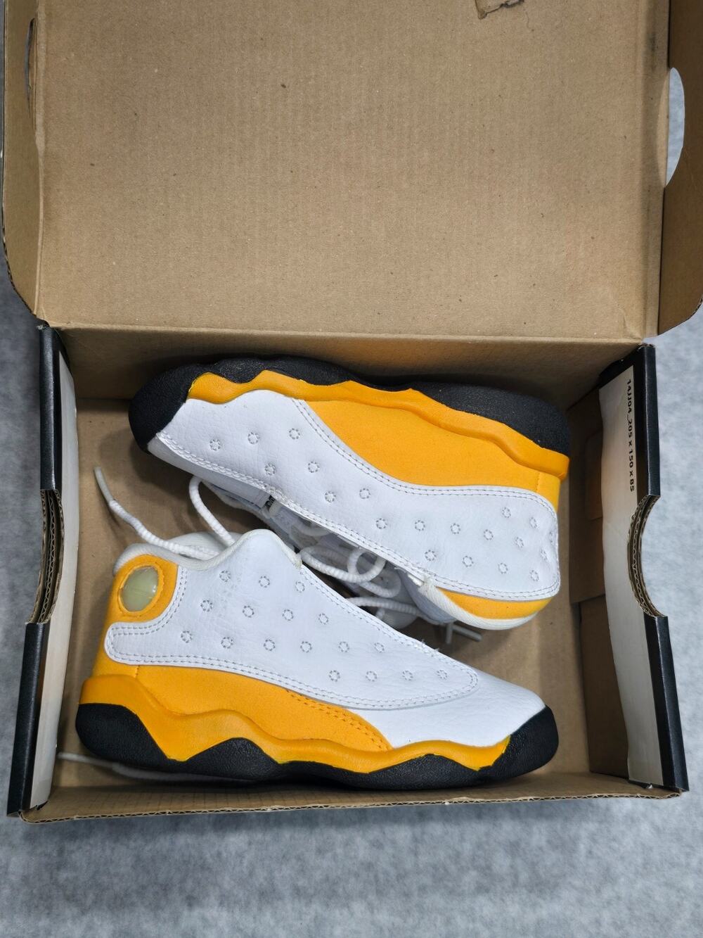 Nike Air Jordan 13 Retro TD Del Sol White Yellow DJ3004-167 Toddler Size 8C Box